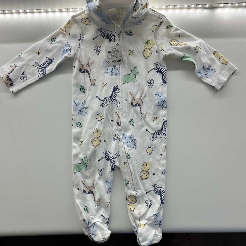 First Impressions Baby Animal Print One Piece